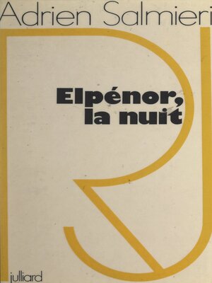 cover image of Elpénor, la nuit